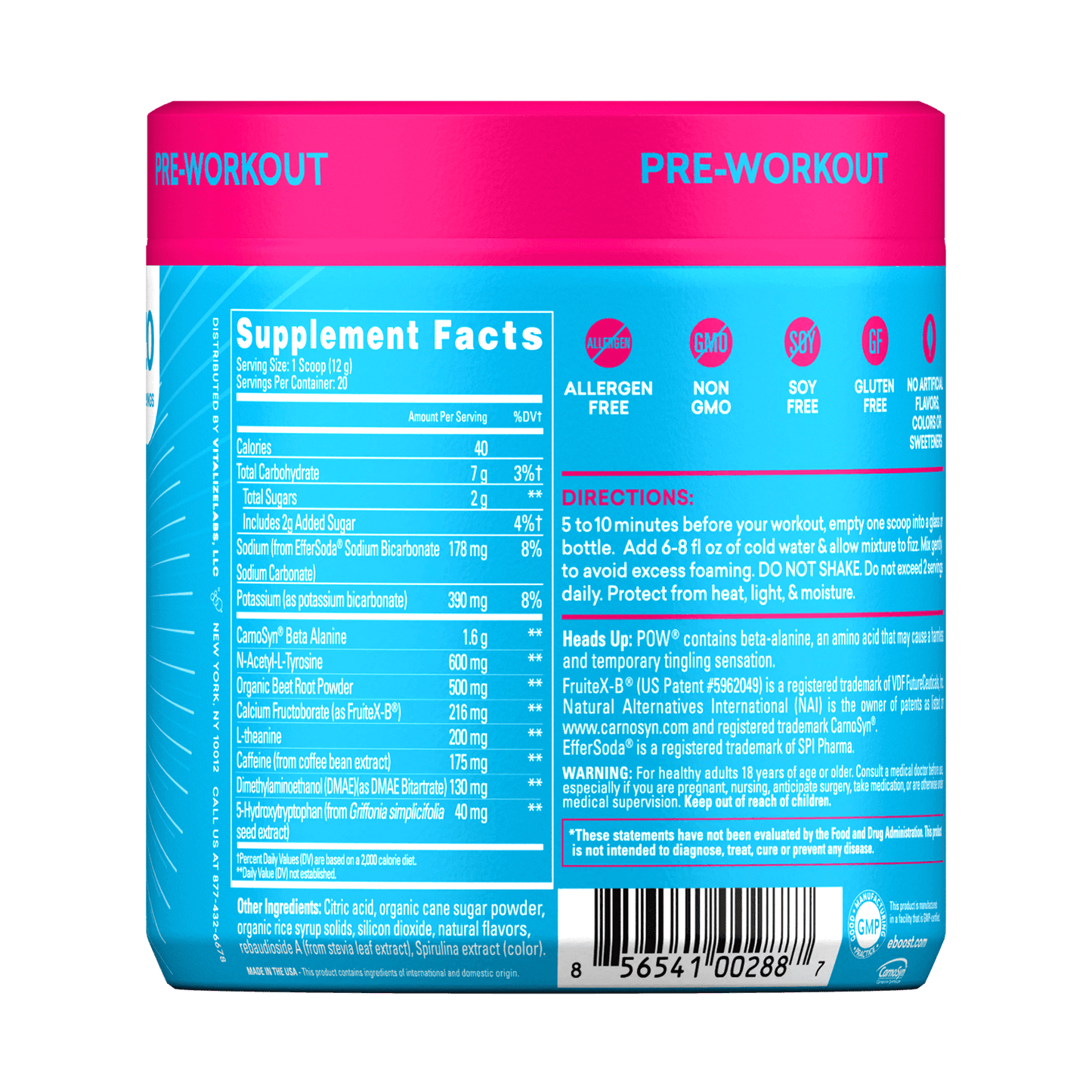 Blue Raspberry / Tub (20 Servings)